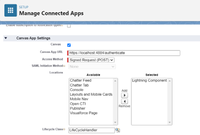 Canvas Lifecycle handler